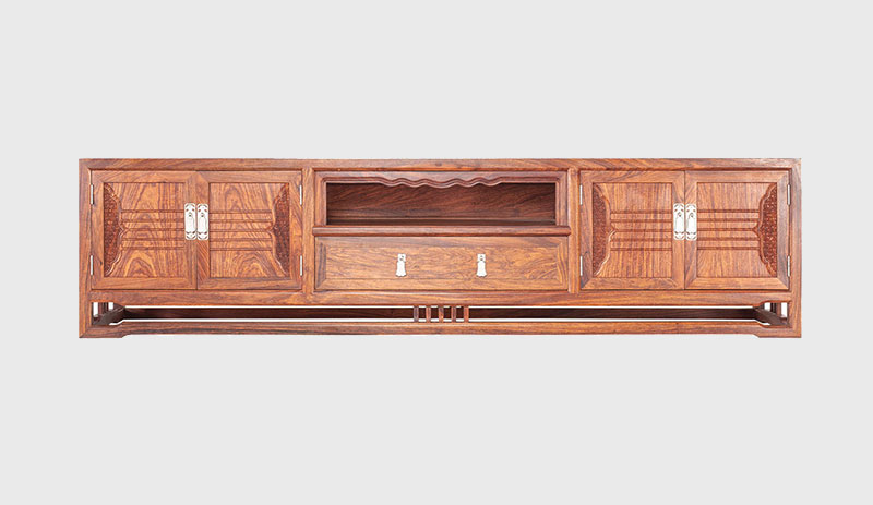 江门刺猬紫檀电视柜低柜现代中式全实木电视柜客厅高低柜
