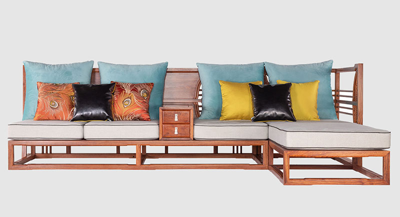 江门中式家居装修实木沙发组合家具效果图